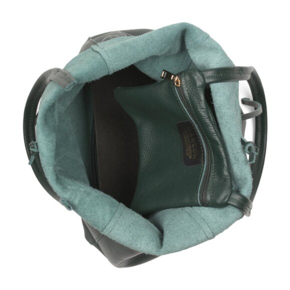 MARLON Made In Italy Leather Unlined Shopper Big Tote - Picture 2 of 3